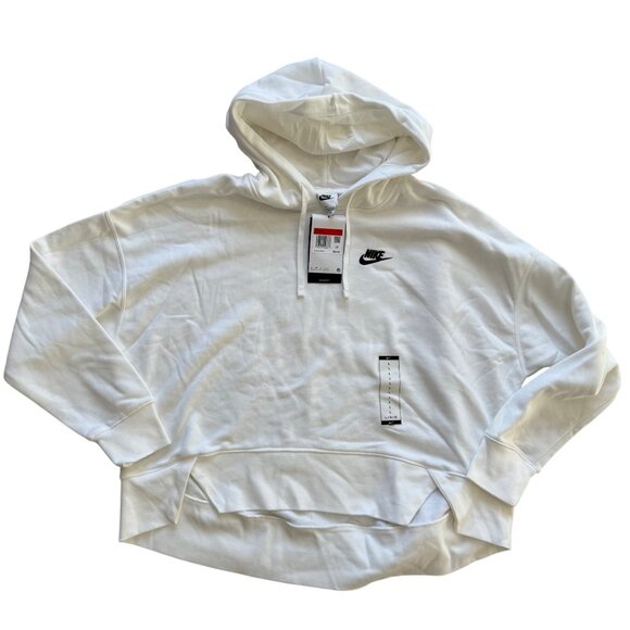 Nike New Sweatshirt Womens Size Large Sportswear Club Fleece Oversized Hoodie - Picture 2 of 10